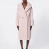 Alpaca and wool teddy bear icon coat, pink