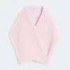 Alpaca and wool teddy stole, beige pink