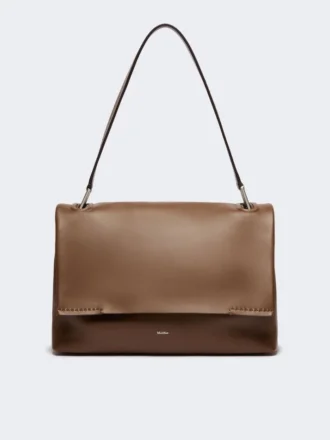 Archetipo leather handbag, brown