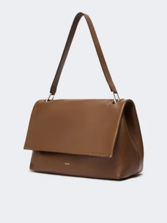 Archetipo leather handbag, brown