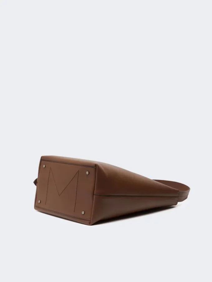 – archetipo medium leather bag, brown – archetipo medium leather bag, brown