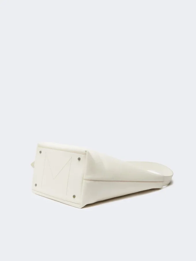 – archetipo medium leather bag, white – archetipo medium leather bag, white
