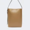 Archetipo medium leather bucket bag, mud Archetipo medium leather bucket bag, mud