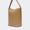 Archetipo medium leather bucket bag, mud Archetipo medium leather bucket bag, mud