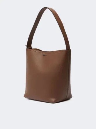 Archetipo small leather bag, brown