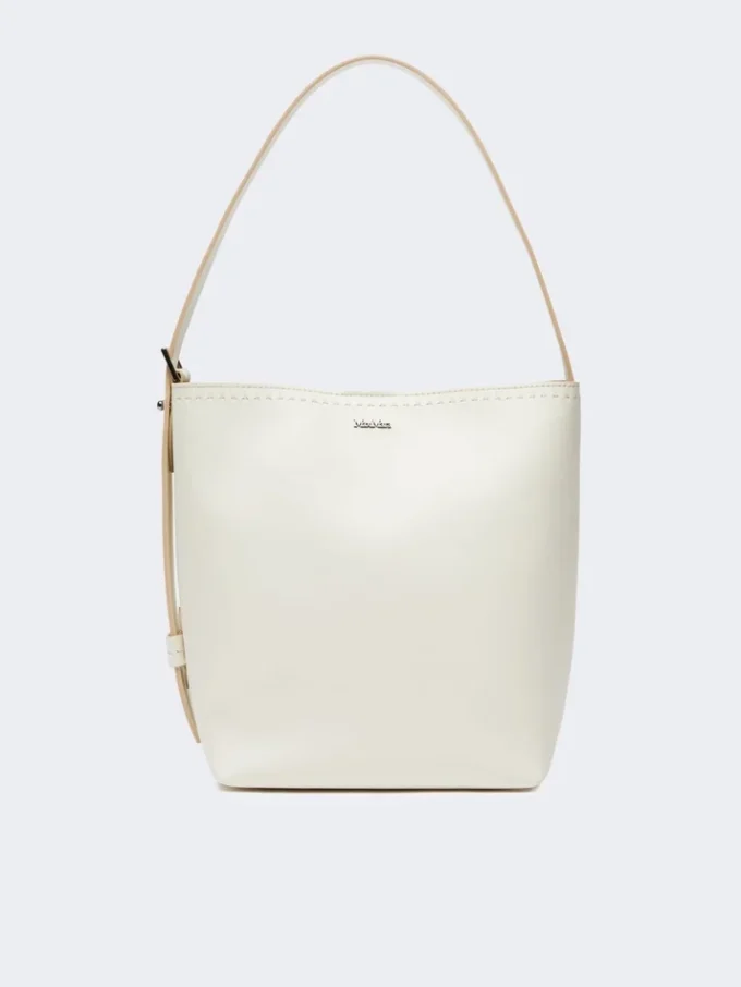 Archetipo small leather bag, white Archetipo small leather bag, white