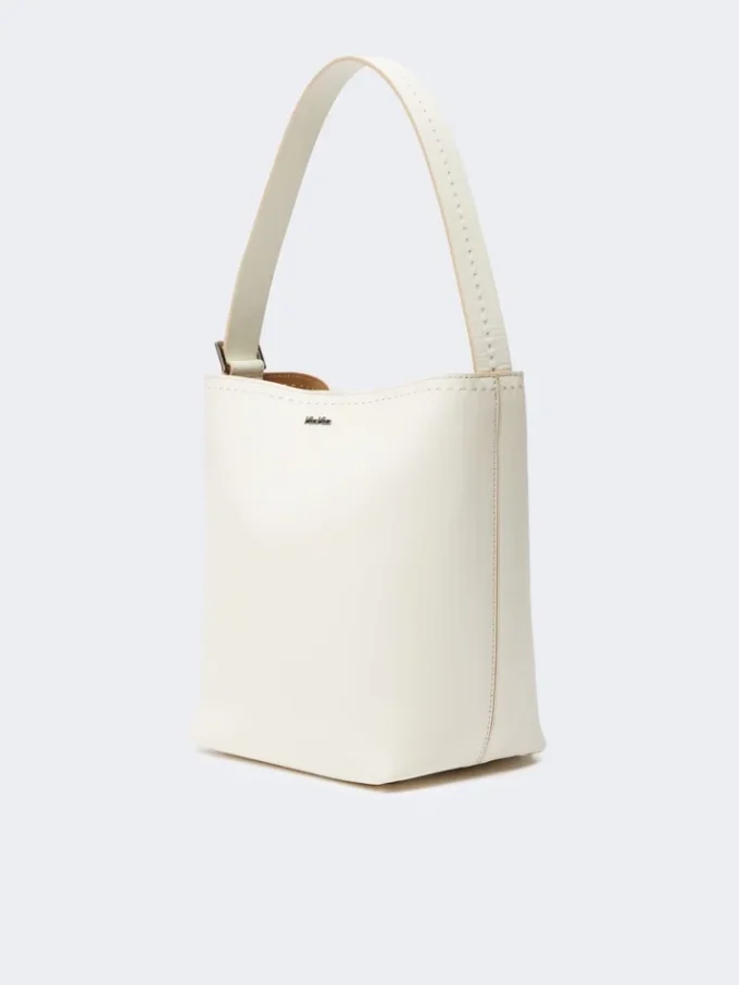 Archetipo small leather bag, white Archetipo small leather bag, white