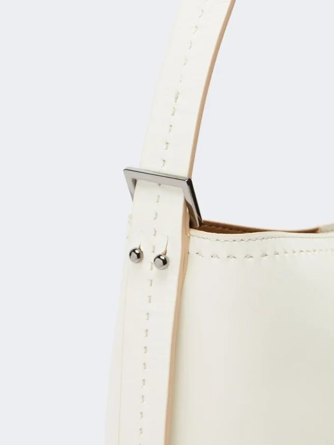 Archetipo small leather bag, white Archetipo small leather bag, white
