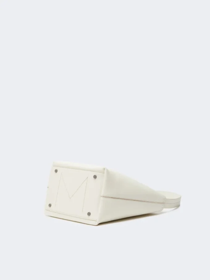 Archetipo small leather bag, white Archetipo small leather bag, white