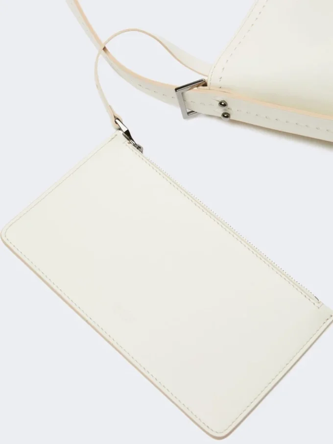 Archetipo small leather bag, white Archetipo small leather bag, white
