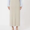 Argyle cashmere yarn skirt, beige Argyle cashmere yarn skirt, beige