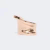 Asymmetric metal ring, bronze Asymmetric metal ring, bronze
