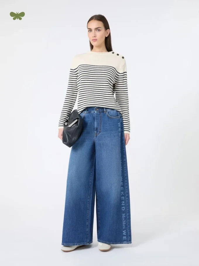 Authentic cotton denim jeans, navy
