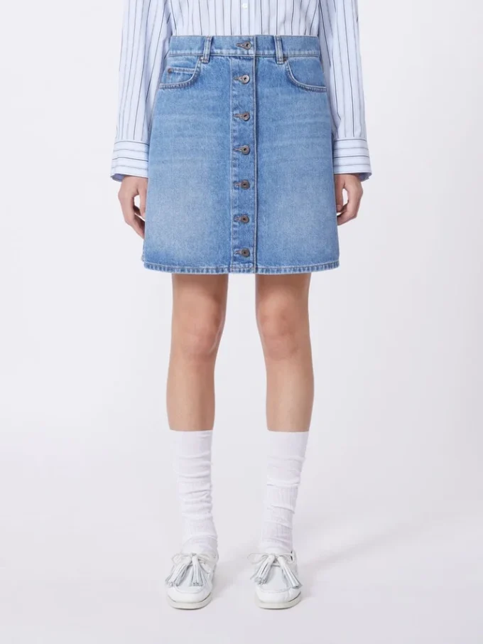 Authentic denim mini skirt, navy Authentic denim mini skirt, navy