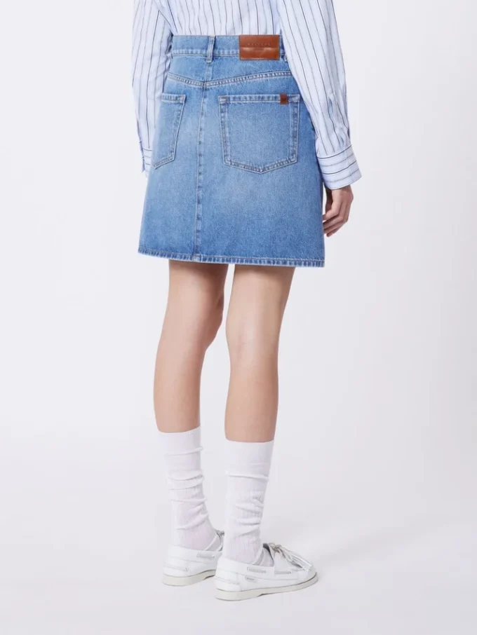 Authentic denim mini skirt, navy Authentic denim mini skirt, navy