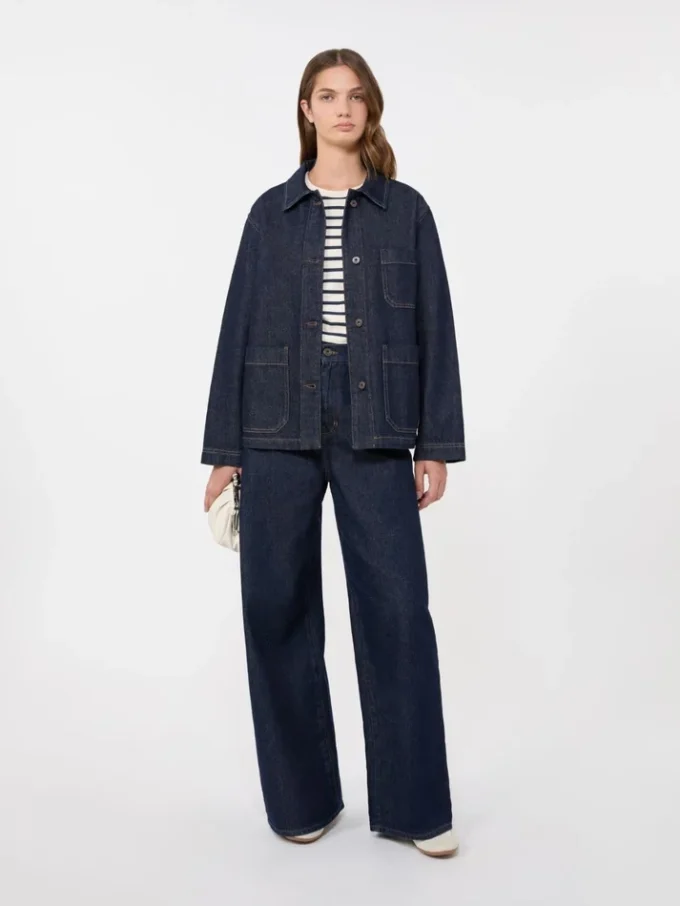 Authentic denim shacket, navy Authentic denim shacket, navy