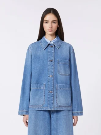 Authentic denim shacket, navy