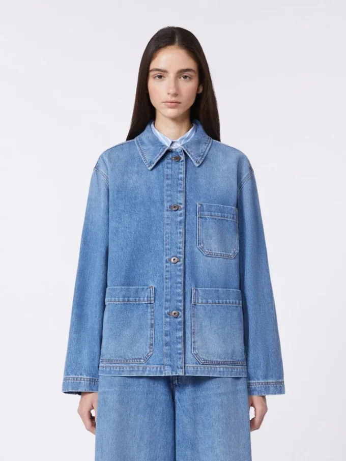 Authentic denim shacket, navy Authentic denim shacket, navy