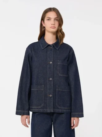 Authentic denim shacket, navy