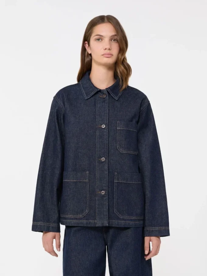 Authentic denim shacket, navy Authentic denim shacket, navy