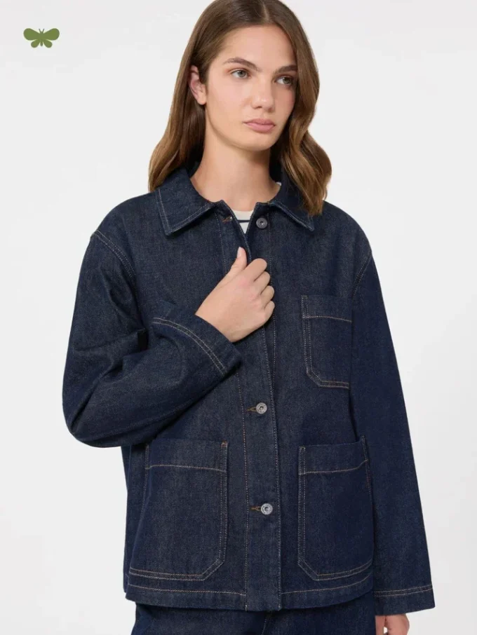 Authentic denim shacket, navy Authentic denim shacket, navy