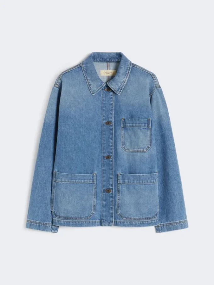 Authentic denim shacket, navy Authentic denim shacket, navy