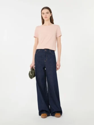 Basic cotton jersey t-shirt, pink