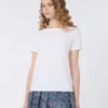 Basic cotton jersey t-shirt, white