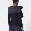 Bow-detail wool sweater, ultramarine