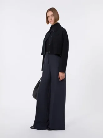 Compact jersey trousers, ultramarine