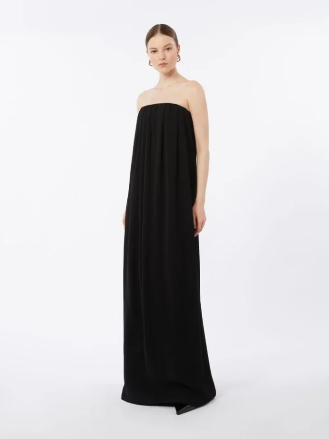 Cady bustier dress, black Cady bustier dress, black