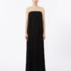 Cady bustier dress, black Cady bustier dress, black