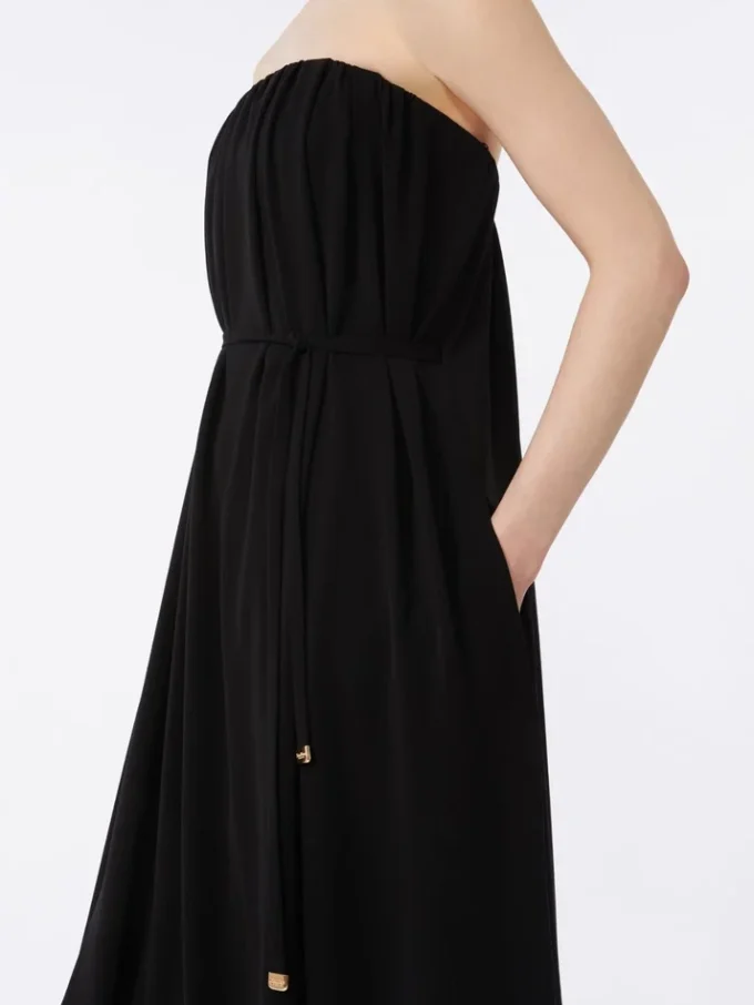 Cady bustier dress, black Cady bustier dress, black