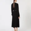 Cady flared dress, black Cady flared dress, black