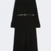 Cady flared dress, black Cady flared dress, black