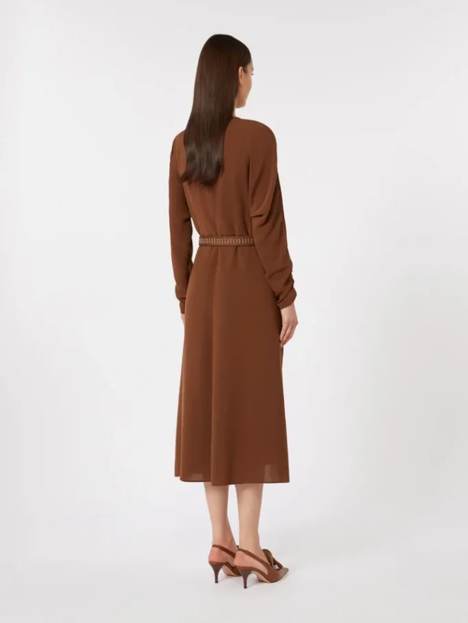 Cady flared dress, chocolate Cady flared dress, chocolate