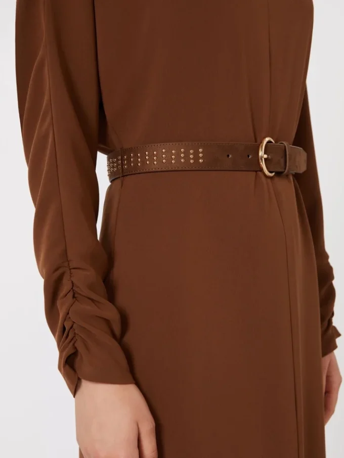 Cady flared dress, chocolate Cady flared dress, chocolate