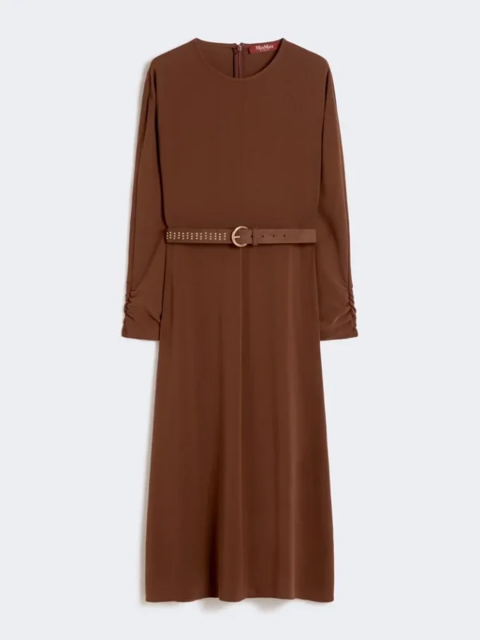 Cady flared dress, chocolate Cady flared dress, chocolate