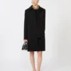Cady midi coat, black