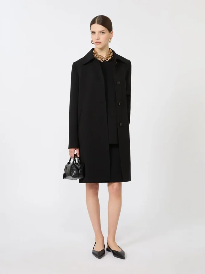 Cady midi coat, black