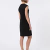 Cady princess-line dress, black Cady princess-line dress, black