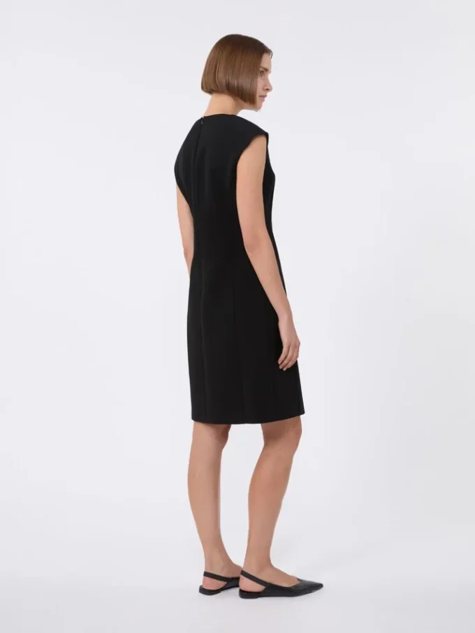 Cady princess-line dress, black Cady princess-line dress, black