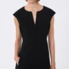 Cady princess-line dress, black Cady princess-line dress, black