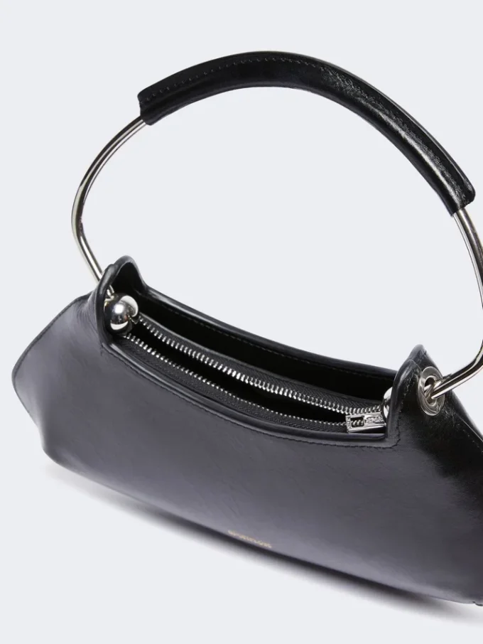 Caju mini leather bag, black Caju mini leather bag, black