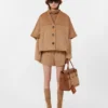 Camel and leather handbag, camel Camel and leather handbag, camel