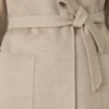Camel wrap coat, sand
