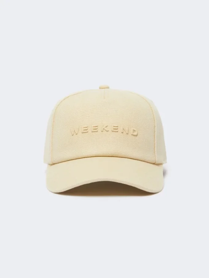 Canvas baseball cap, beige Canvas baseball cap, beige