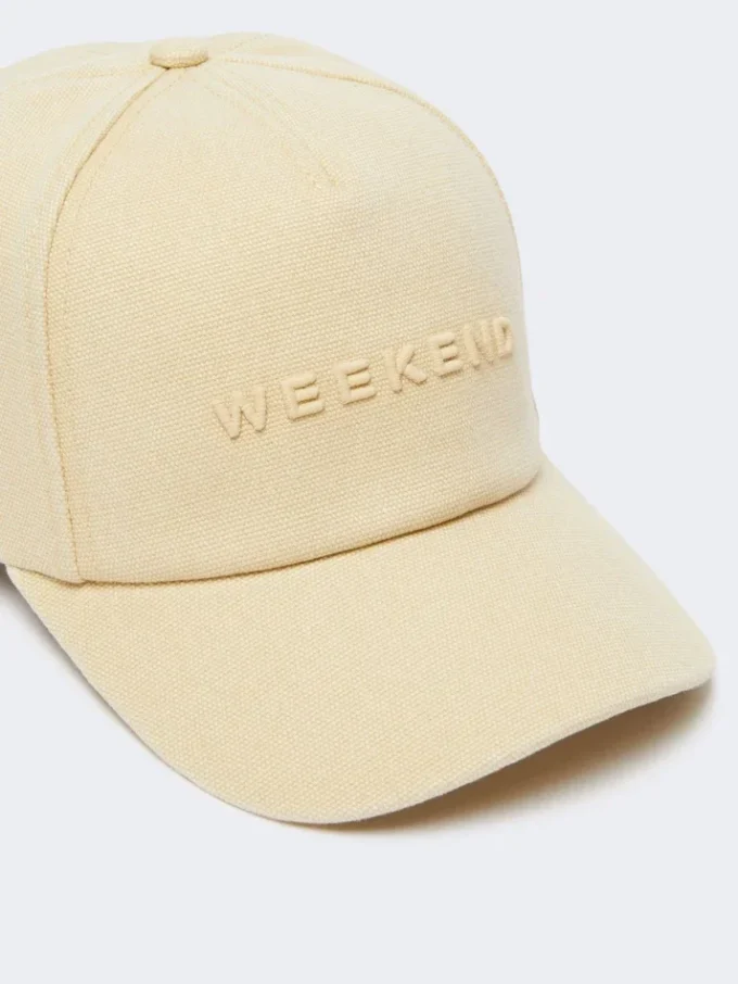 Canvas baseball cap, beige Canvas baseball cap, beige