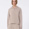 Cashmere and wool jersey sweatshirt, beige Cashmere and wool jersey sweatshirt, beige