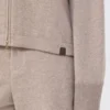 Cashmere and wool jersey sweatshirt, beige Cashmere and wool jersey sweatshirt, beige